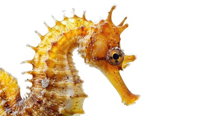 seahorse on isolated white background.
