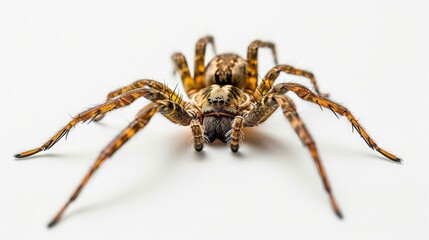 spider on isolated white background.