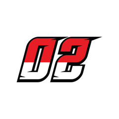 racing number 02