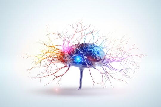 Synaptic connections, neural circuits: information processing interconnected neurons communication pathways. Dynamic network architecture, plasticity, functional connectivity mesmerizing brain realm