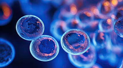 embryonic stem cells, cellular therapy. 3d illustration