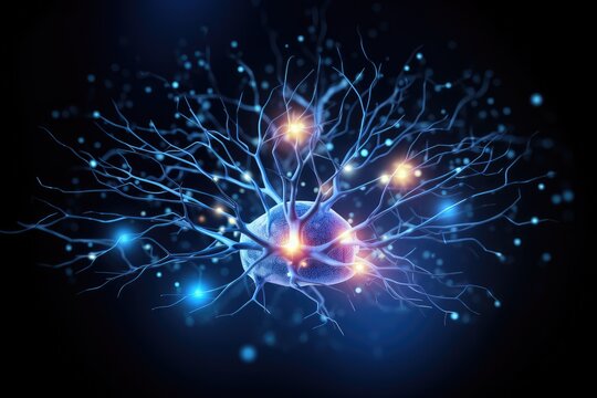 Synaptic connections, neural circuits: information processing interconnected neurons communication pathways. Dynamic network architecture, plasticity, functional connectivity mesmerizing brain realm
