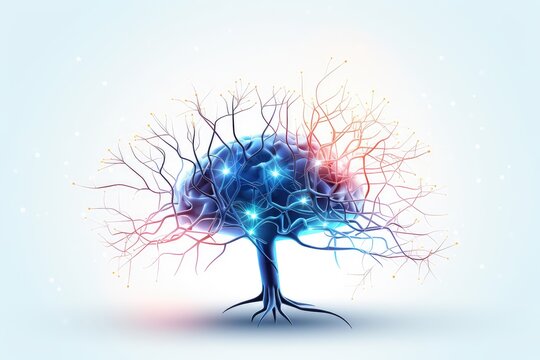 Synaptic connections, neural circuits: information processing interconnected neurons communication pathways. Dynamic network architecture, plasticity, functional connectivity mesmerizing brain realm