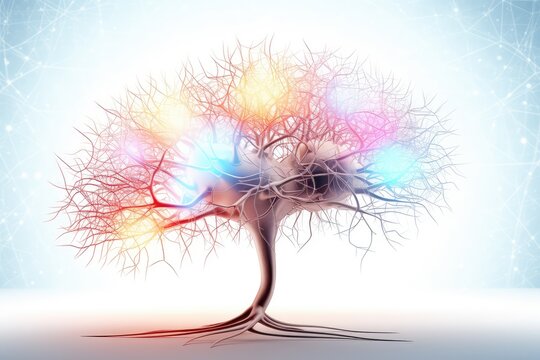 Synaptic connections, neural circuits: information processing interconnected neurons communication pathways. Dynamic network architecture, plasticity, functional connectivity mesmerizing brain realm