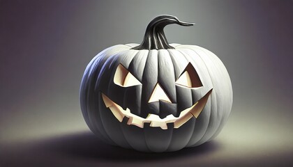 halloween lantern with white pumpkin suitable as background or cover background