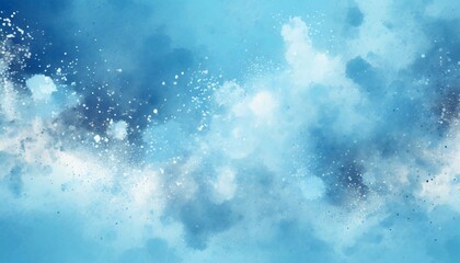 abstract light blue particle painting background texture sky cloud backdrop - obrazy, fototapety, plakaty