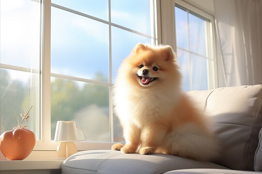 Capture the essence of a small, adorable puppy in a high quality image that evokes warmth and charm.