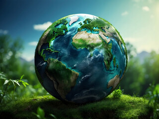 planet earth, earth day, volumetric model, travel and continents