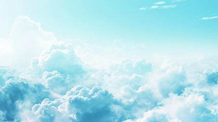 blue sky with clouds. Generative Ai.