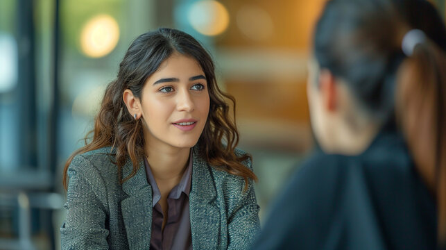 Best Job Candidate, Interview Preparation, Two people engaged in a mock interview or discussion, with one acting as the interviewer and the other as the interviewee