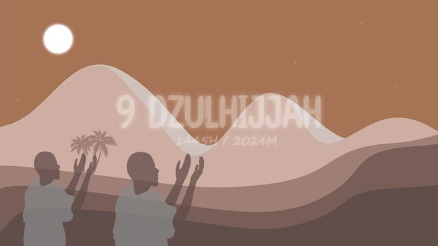 Praying on the 9th of dhulhijjah at Arafah is called wukuf at Arafah