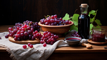 close up of grape jam on the table