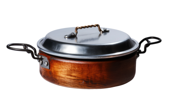 Pot Lifter, Maestro in Effortlessly Lifting Hot Pots for Outdoor Cooking on a White or Clear Surface PNG Transparent Background.