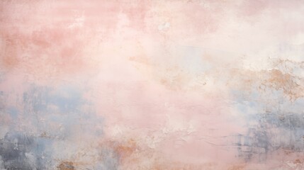 Old peach and pink background with vintage texture and soft light orange center, Pink and peach colored blank concrete wall texture background, generative ai