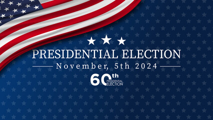 Presidential Election 2024 - obrazy, fototapety, plakaty