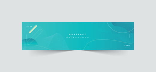 Creative blue linkedin banner template
