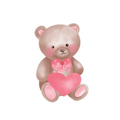 teddy bear with heart