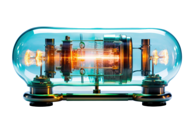 Cathode Ray Tube (CRT), a Timeless Technology for Visual Excellence on a White or Clear Surface PNG Transparent Background.