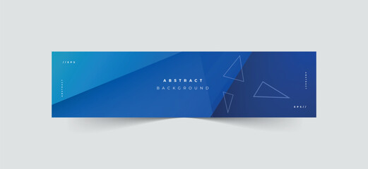 Creative blue linkedin banner template