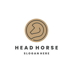 head horse simple elegant logo