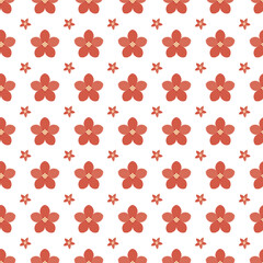 Free vector small winter flowers pattern design.