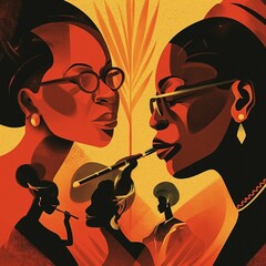 African american history, Black history month vector illustration