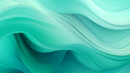 Abstract Background Showcasing Mint Color Gradients in a Swirling Pattern