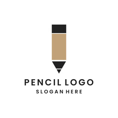 pencil logo Vector Design Illustration .