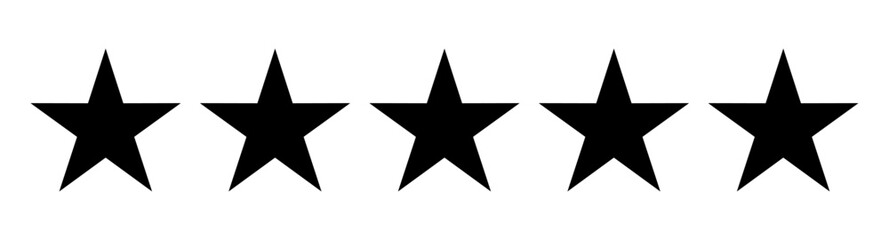 simple black star illustration abstrak