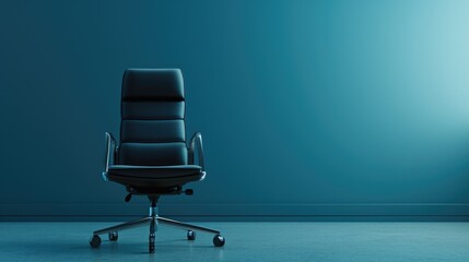 Office chair with job employee vacancy for new worker  business concept for vacant position, employment, interview and careers