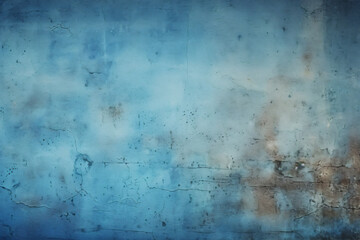 Fototapeta premium Grunge blue wall background or texture generated AI