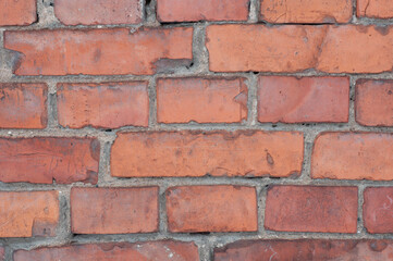 old red brick wall background texture