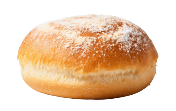 Indulge in Filipino Flavors with the Pandesal Sweet Bun for a Tasty Treat on a White or Clear Surface PNG Transparent Background.