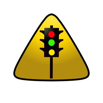 Traffic light illustration icon
