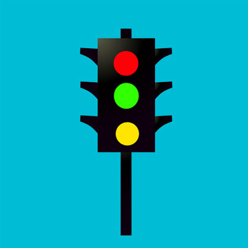 recommend clip art: Traffic light illustration icon