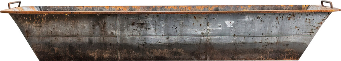 Fototapeta na wymiar Feed trough isolated on transparent background. PNG