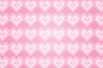 Vector love heart pattern, vector hand drawn Valentine's Day pattern, Valentine's Day background.