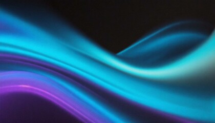 Beautiful blue and purple wavy gradient background with noise. Abstract blurred swirls grainy banner background. Colorful digital grain soft noise effect wallpaper.