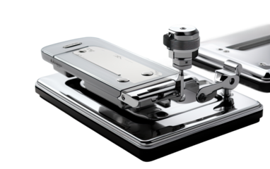 Enhancing Sewing Projects with the Versatility and Control of Innovative Sewing Pedals on a White or Clear Surface PNG Transparent Background.