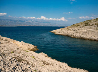 Mala rasovaca bay near the city of vrsi in Croatia