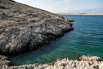 Bay at the hilly dalmatian coast of the Adriatic Sea