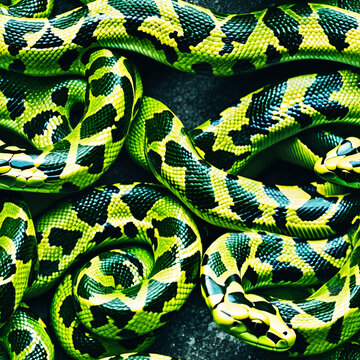 Seamless snake pattern - Seamless tile