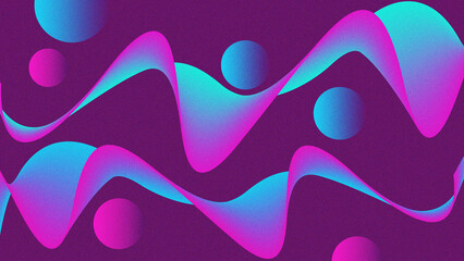 spectrum abstract background with blue and pink colors, and gradient circles