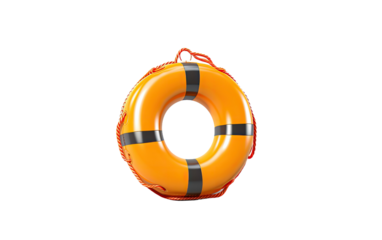 Open Water Swims with the Versatility and Safety of Buoy Tubes on a White or Clear Surface PNG Transparent Background.