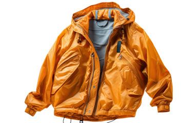 Precision and Style Behind a Well Designed Swim Parka for Swimmers on a White or Clear Surface PNG Transparent Background.