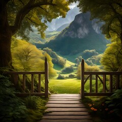 Fototapeta premium bridge in the mountains