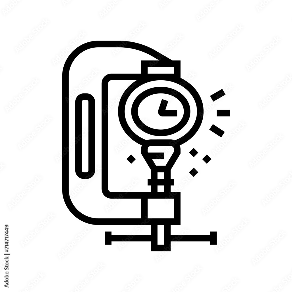 Poster compression time management line icon vector. compression time management sign. isolated contour sym