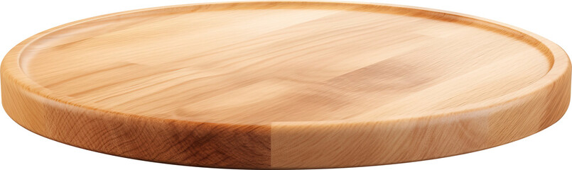 Wooden podium isolated on transparent background. PNG