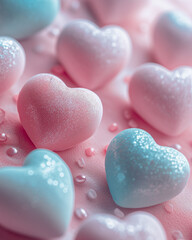 Fototapeta premium heart shaped candies