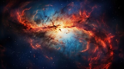 Abstract background pattern of a nebula galaxy in space.